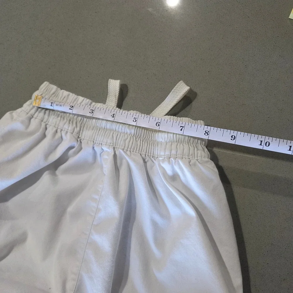Nike Kids White Mesh Panel‎ Track Pants Joggers Woven Drawstring S 0720